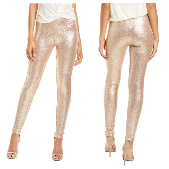 NWT Commando Sequin Leggings Champagne Blush Gold NWT Small S Sequins NEW Party - Picture 1 of 4